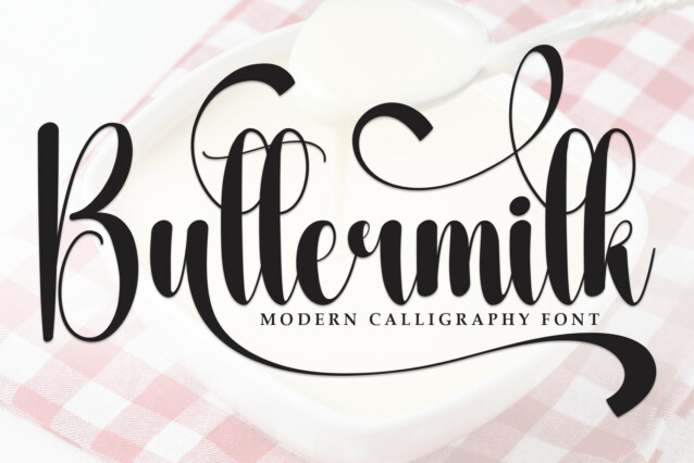 Buttermilk Script Typeface