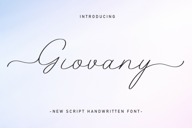 Giovany Script Font