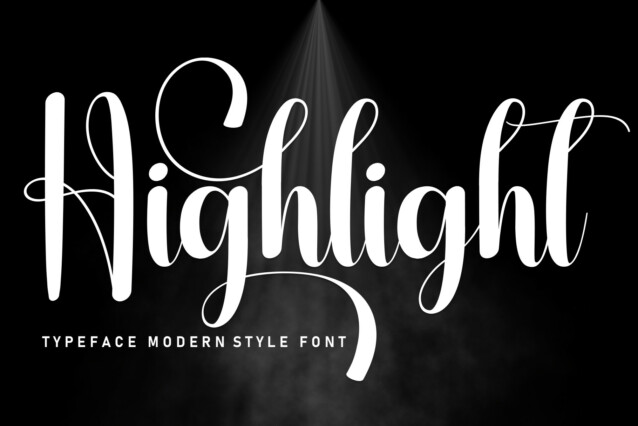 Highlight Script Typeface