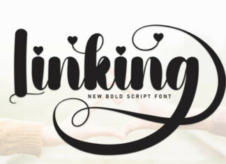 Linking Script Font