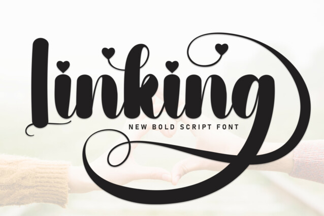 Linking Script Font