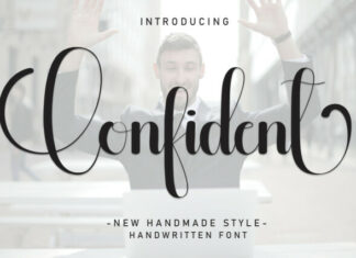 Confident Script Font