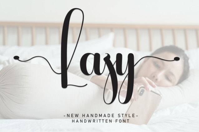 Lazy Script Font