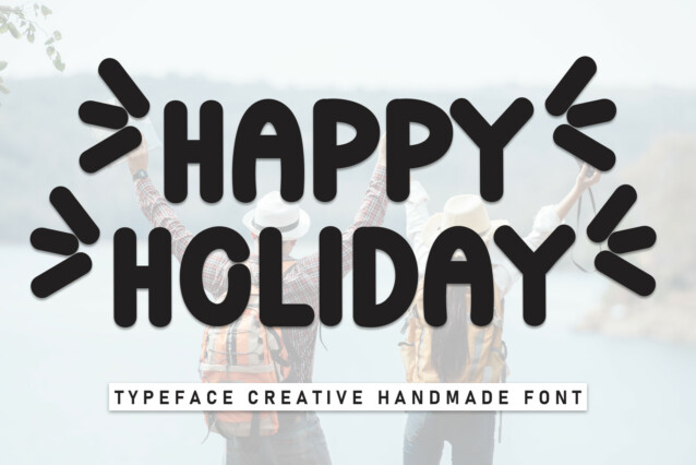 Happy Holiday Script Font