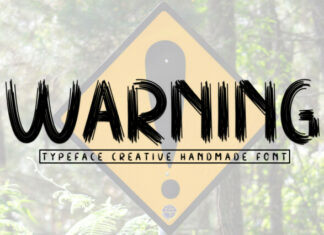 Warning Display Font