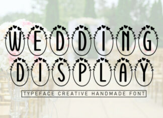 Wedding Display Typeface