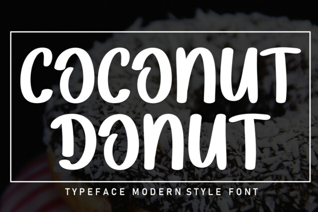 Coconut Donut Display Font