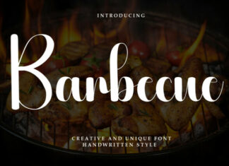 Barbecue Script Typeface
