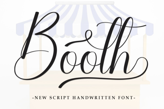 Booth Script Font