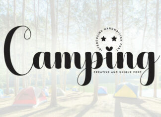 Camping Script Font