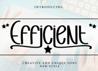 Efficient Display Font