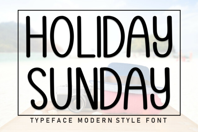 Holiday Sunday Display Font