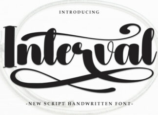 Interval Script Font