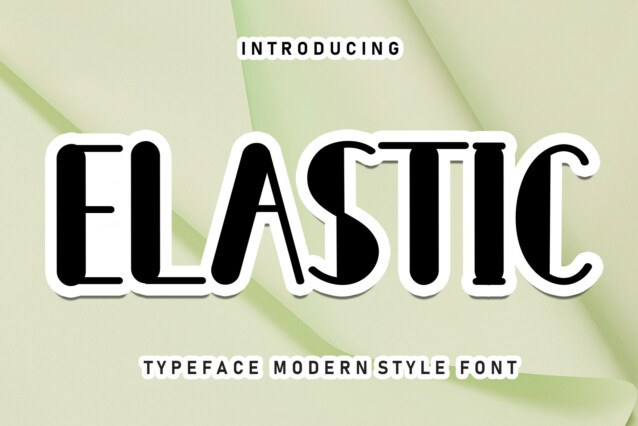 Elastic Display Font