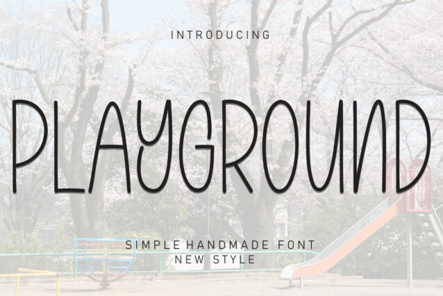 Playground Display Typeface