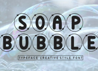 Soap Bubble Display Font
