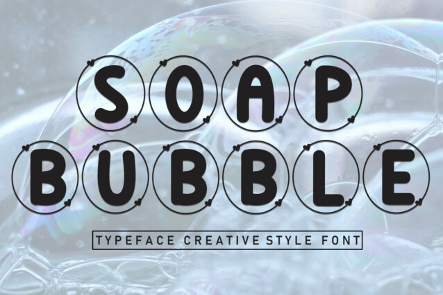 Soap Bubble Display Font