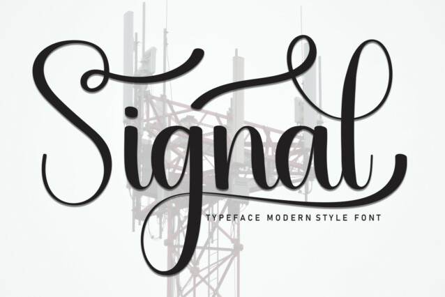 Signal Script Typeface