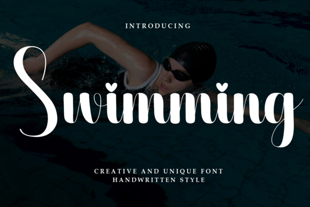 Swimming Script Font