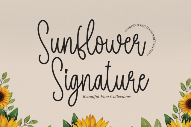 Sunflower Signature Typeface