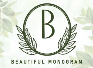 Beautiful Monogram Display Font