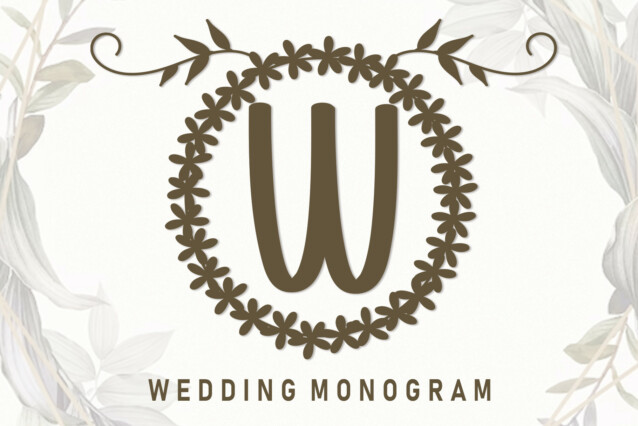 Wedding Monogram Display Font