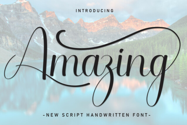 Amazing Script Typeface