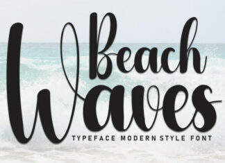 Beach Waves Script Font