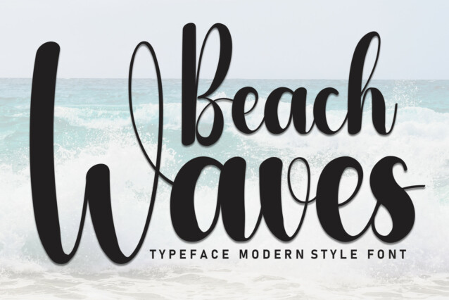 Beach Waves Script Font