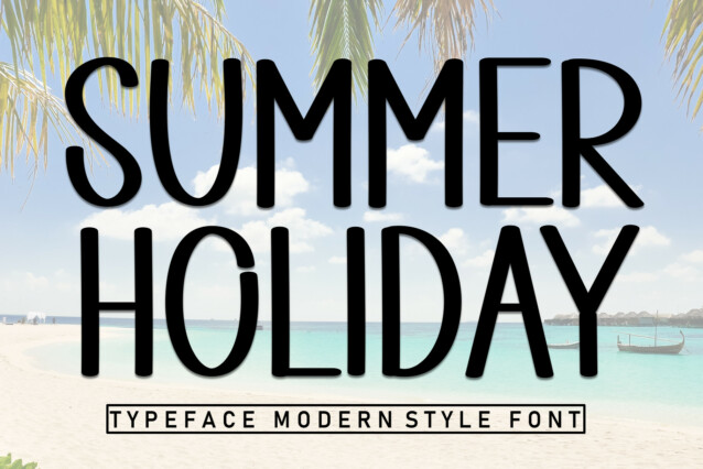 Summer Holiday Display Font