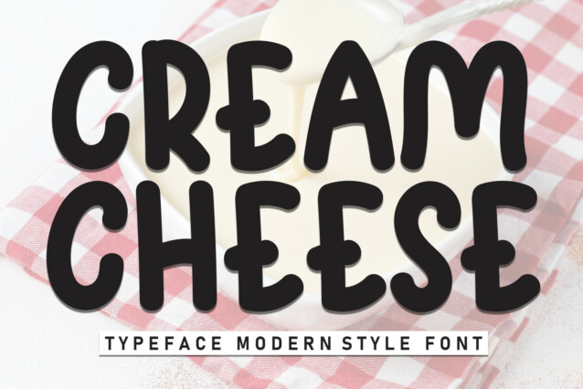 Cream Cheese Display Font