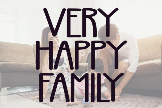 Very Happy Family Display Font