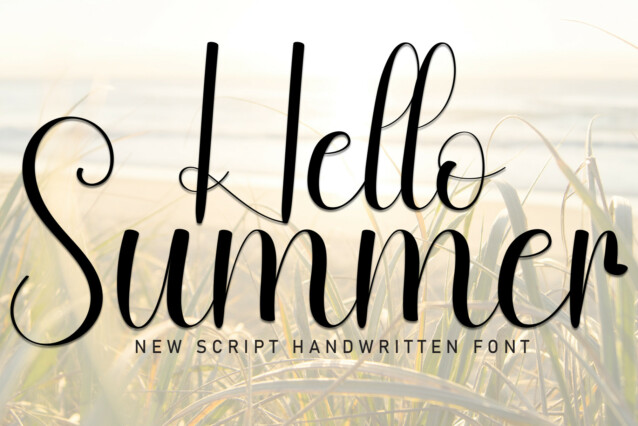 Hello Summer Script Font