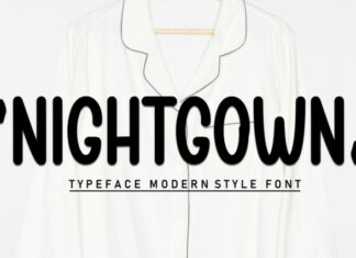 Nightgown Display Font