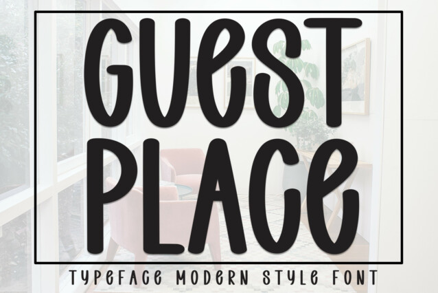 Guest Place Display Font