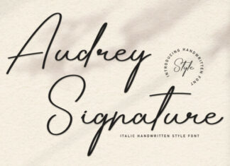 Audrey Signature Font
