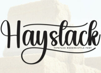 Haystack Script Font