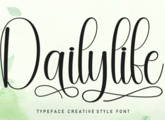 Dailylife Script Font