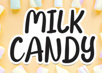Milk Candy Display Font