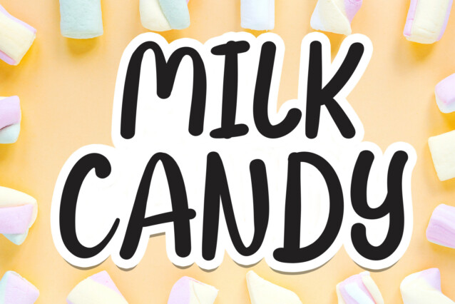Milk Candy Display Font