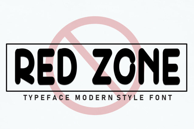 Red Zone Display Font