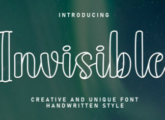 Invisible Script Font