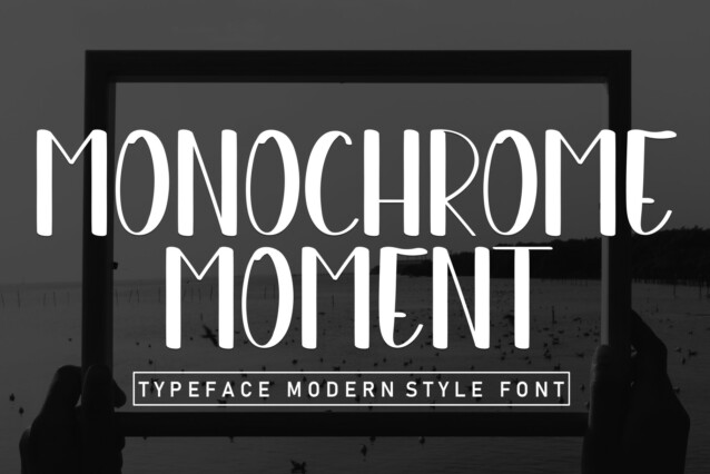 Monochrome Moment Display Font