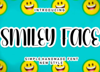Smiley Face Display Font