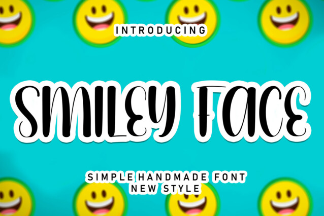 Smiley Face Display Font