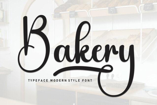 Bakery Calligraphy Typeface