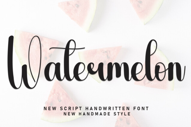 Watermelon Script Typeface