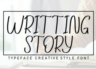 Writting Story Display Font