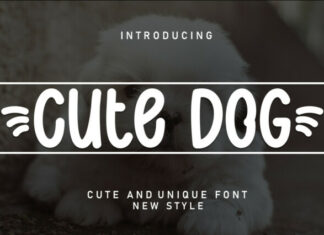 Cute Dog Display Font