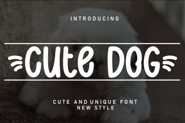 Cute Dog Display Font